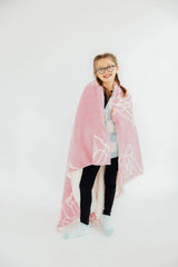 Light Pink Cowgirl Cozy Blanket - Mila & Rose ® - Flyclothing LLC