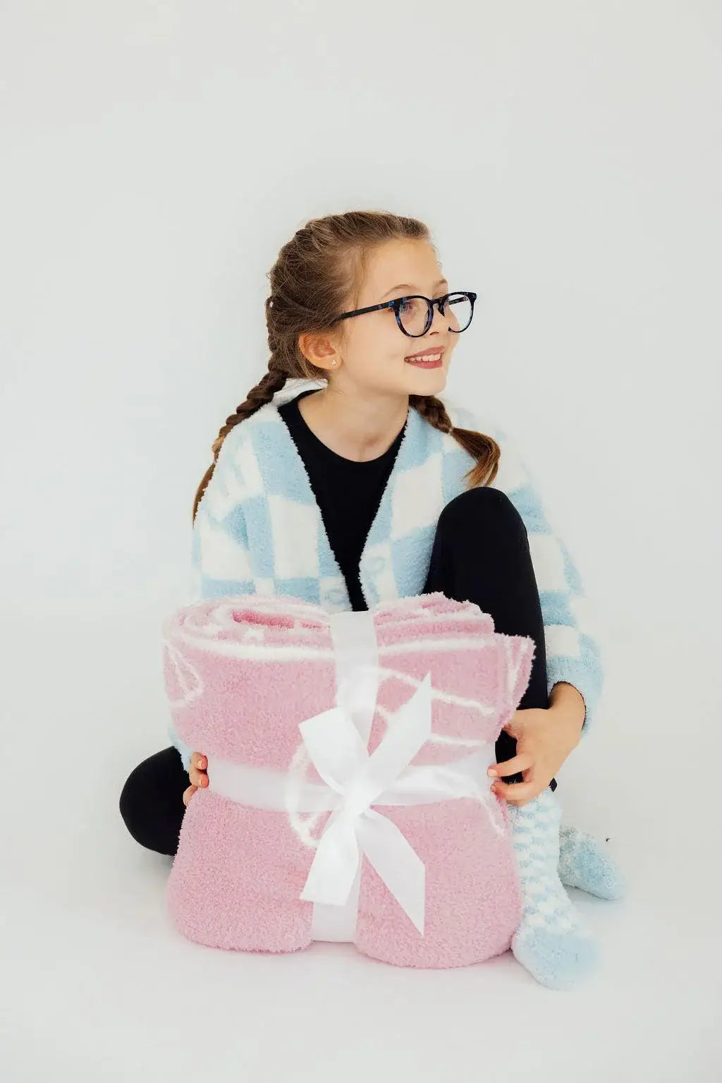 Light Pink Cowgirl Cozy Blanket - Mila & Rose ® - Flyclothing LLC