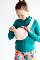 Light Pink Fleece Belt Bag - Mila & Rose ® - Flyclothing LLC