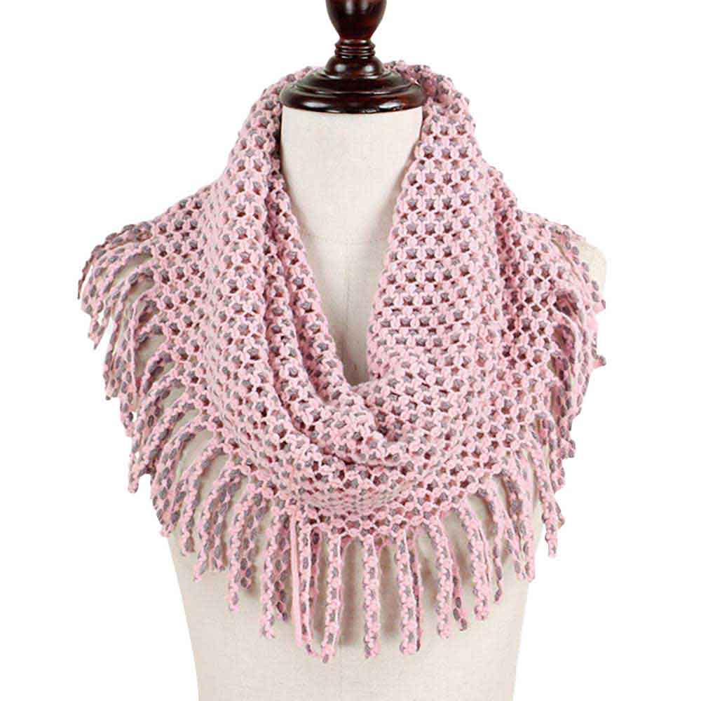 Mini Tube Fringe Scarf - Madeline Love - Flyclothing LLC