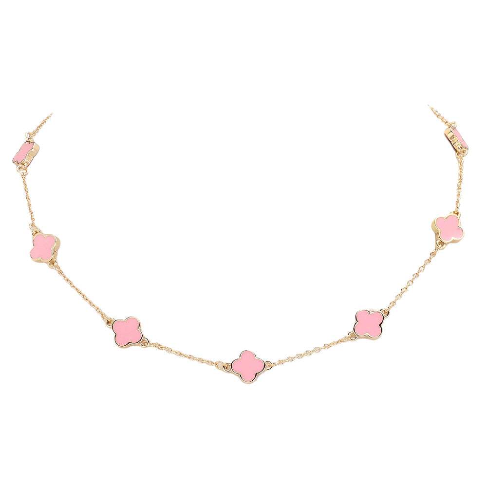 Quatrefoil Station Necklace - Madeline Love - Flyclothing LLC