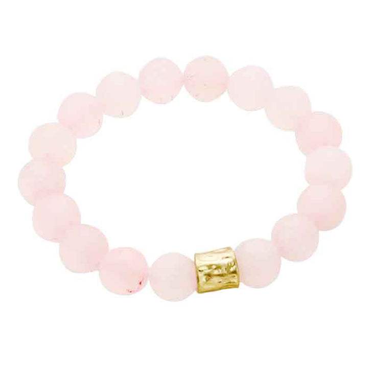 Semi precious stone beaded stretch bracelet - Madeline Love - Flyclothing LLC