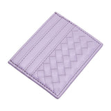 Faux Leather Basket Weave Card Holder Wallet - Madeline Love - Flyclothing LLC