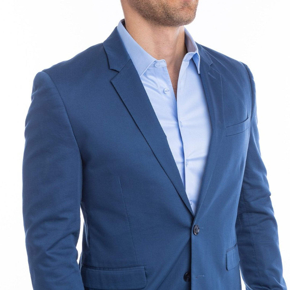 goTIELESS Ultimate Dress Shirt (Light Blue) - Million Dollar Collar - Flyclothing LLC