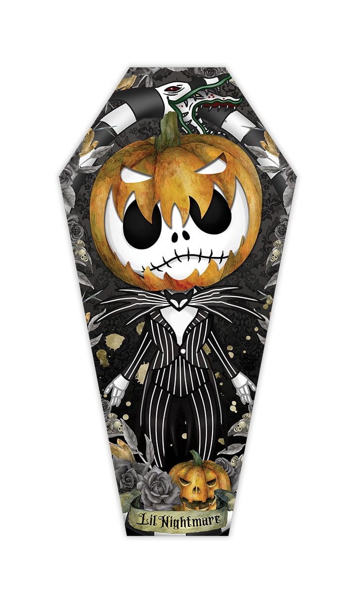 Black Market Art Company Lil Nightmare & Stretched Canvas Coffin Print