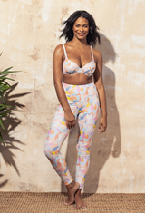 Lily - Side Pocket Swim Legging - Bleached Honeysuckle