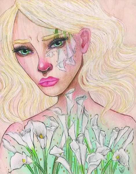 Black Market Art Company Lily Print - Black Market Art Company - Flyclothing LLC