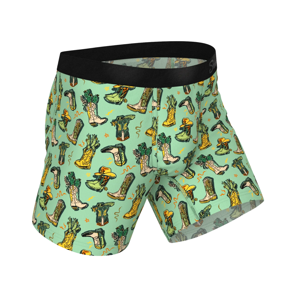 The Line Dance | Cowboy Boots Ball Hammock® Pouch Underwear - Shinesty - Flyclothing LLC