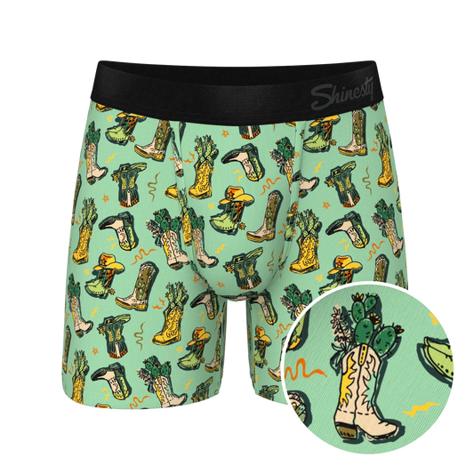 The Line Dance | Cowboy Boots Ball Hammock® Pouch Underwear - Shinesty - Flyclothing LLC