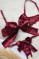 Lingerie Bow Tie Set - Lingerie By Coco - Flyclothing LLC