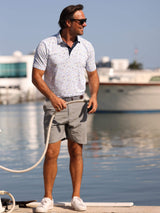 Links Print Polo - White Water Life - Flyclothing LLC