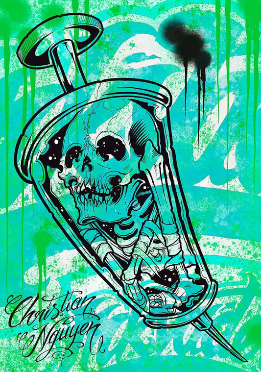 Black Market Art Company Liquid Death Print - Black Market Art Company - Flyclothing LLC