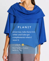 Pima Cotton Jackie O Top - Creamsicle - PLANET by Lauren G - Flyclothing LLC