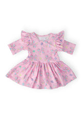 Little Bow Peeps 3/4 Sleeve Twirl Flutter Bodysuit - Mila & Rose ® - Flyclothing LLC
