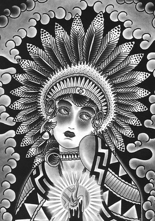 Black Market Art Company Little Feather Print - Black Market Art Company - Flyclothing LLC