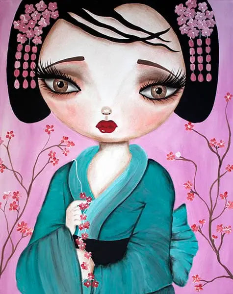 Black Market Art Company Little Geisha Print - Black Market Art Company - Flyclothing LLC