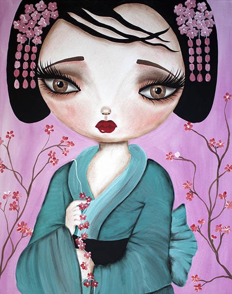 Black Market Art Company Little Geisha Print