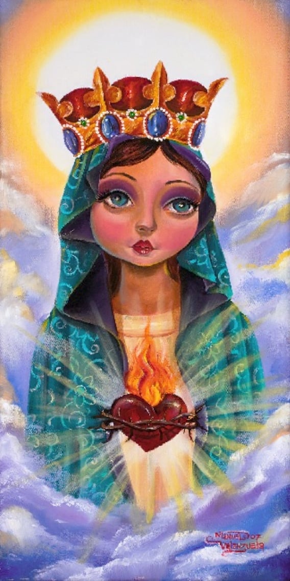 Black Market Art Company Little Mary Print