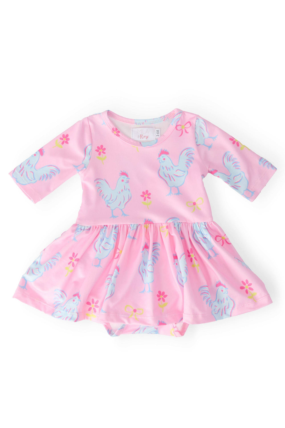 Little Miss Chickie 3/4 Twirl Bodysuit - Mila & Rose ® - Flyclothing LLC
