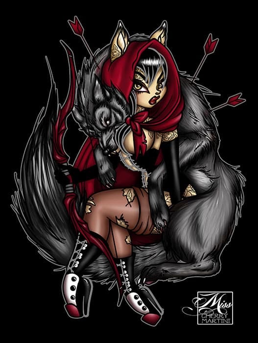 Black Market Art Company Little Red Print
