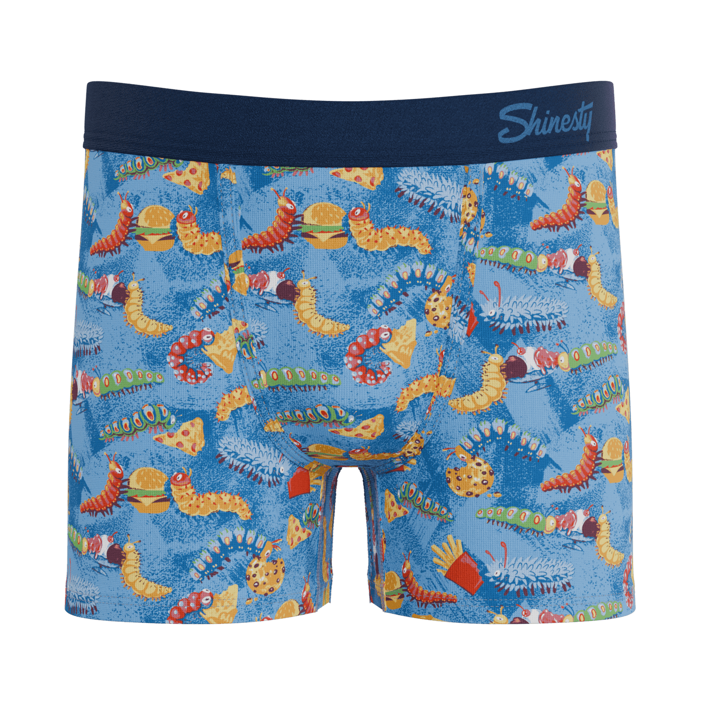 The Little Nibbles | Junk Food Caterpillars Boy's Boxer Briefs - Shinesty - Flyclothing LLC