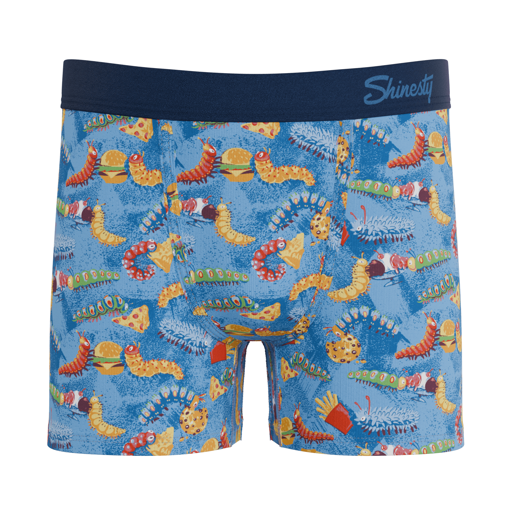 The Little Nibbles | Junk Food Caterpillars Boy's Boxer Briefs - Shinesty - Flyclothing LLC