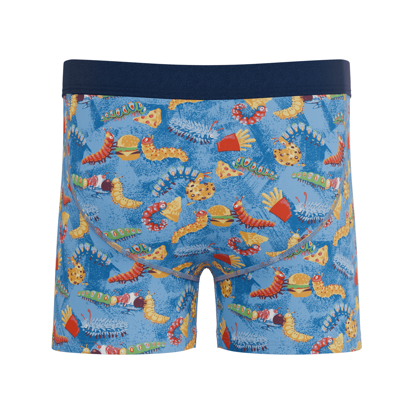 The Little Nibbles | Junk Food Caterpillars Boy's Boxer Briefs - Shinesty - Flyclothing LLC