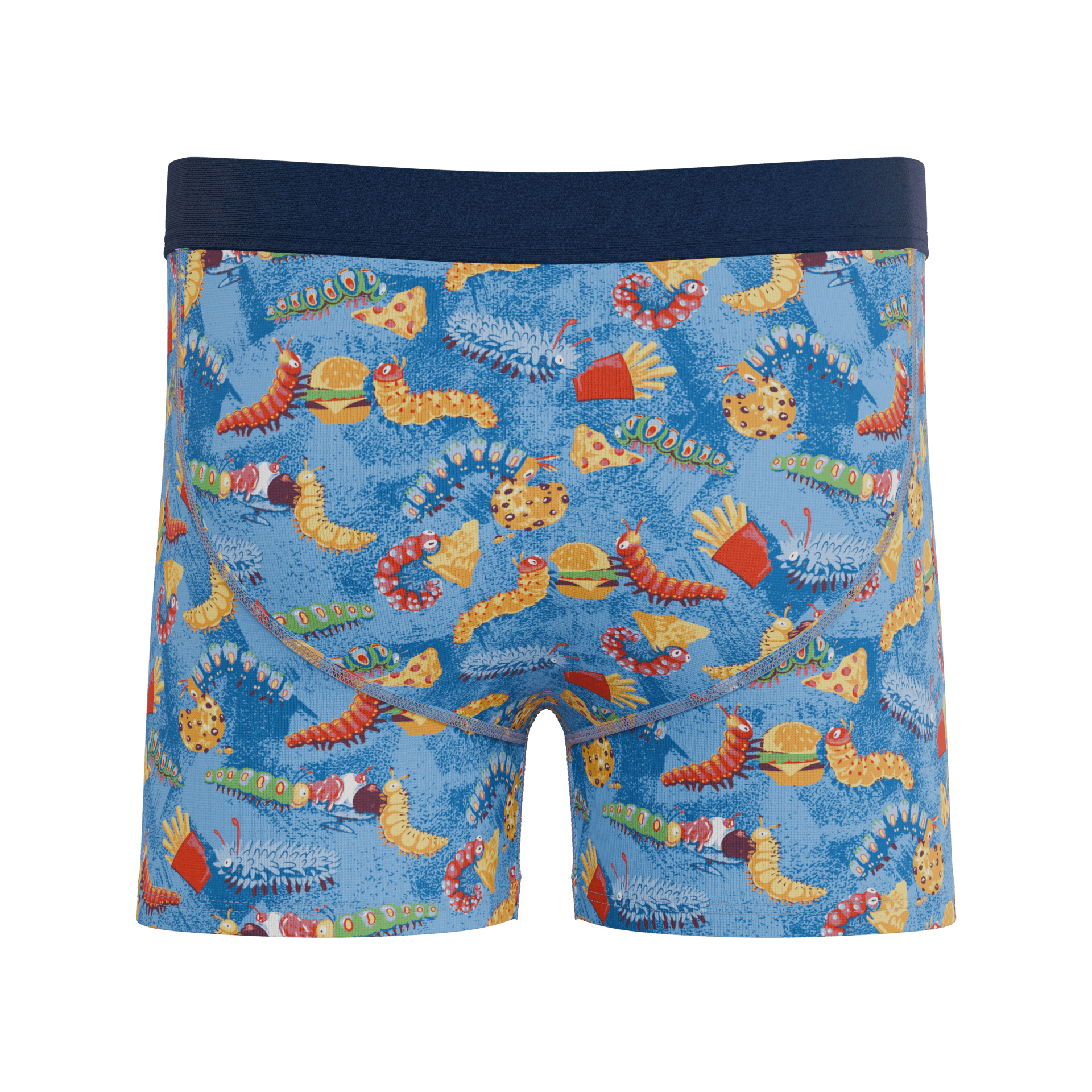 The Little Nibbles | Junk Food Caterpillars Boy's Boxer Briefs - Shinesty - Flyclothing LLC