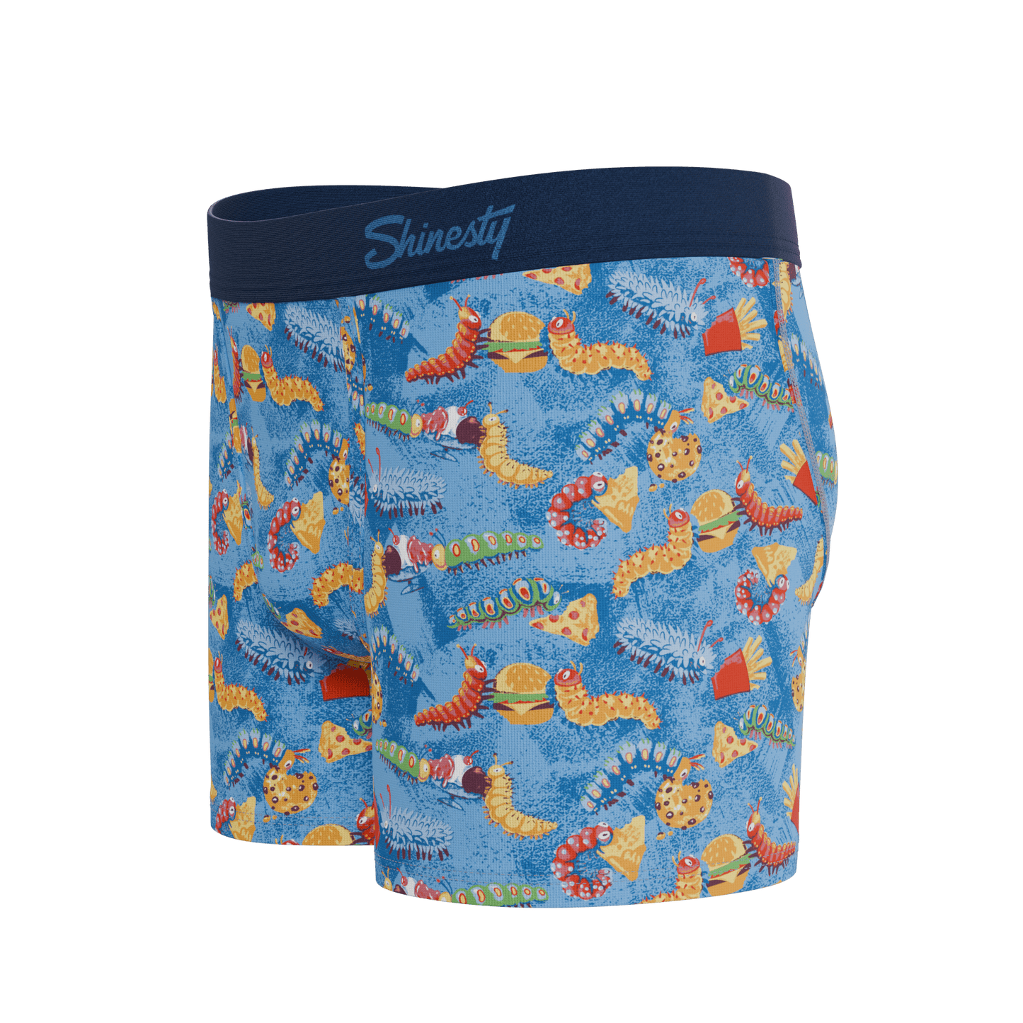 The Little Nibbles | Junk Food Caterpillars Boy's Boxer Briefs - Shinesty - Flyclothing LLC