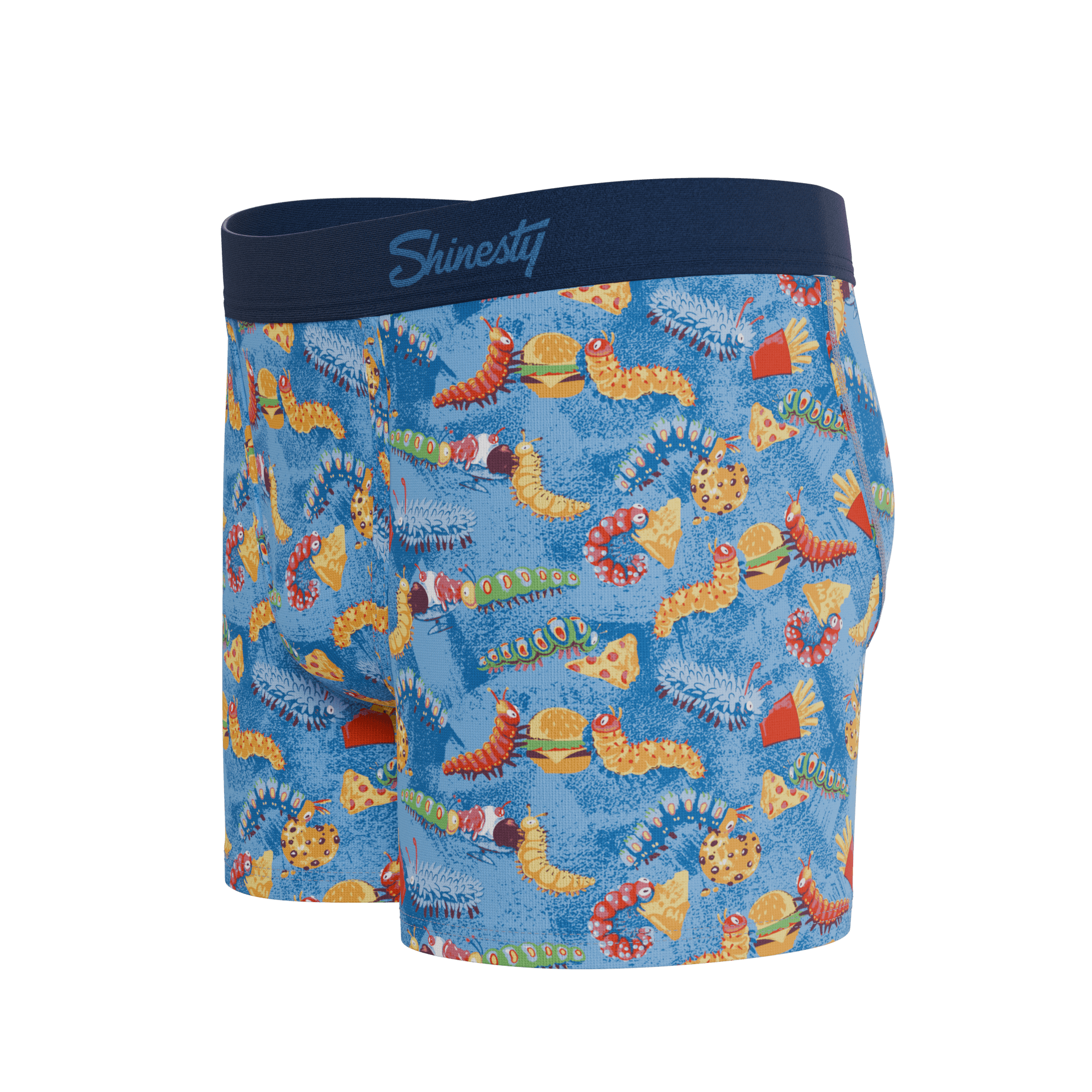 The Little Nibbles | Junk Food Caterpillars Boy's Boxer Briefs - Shinesty - Flyclothing LLC