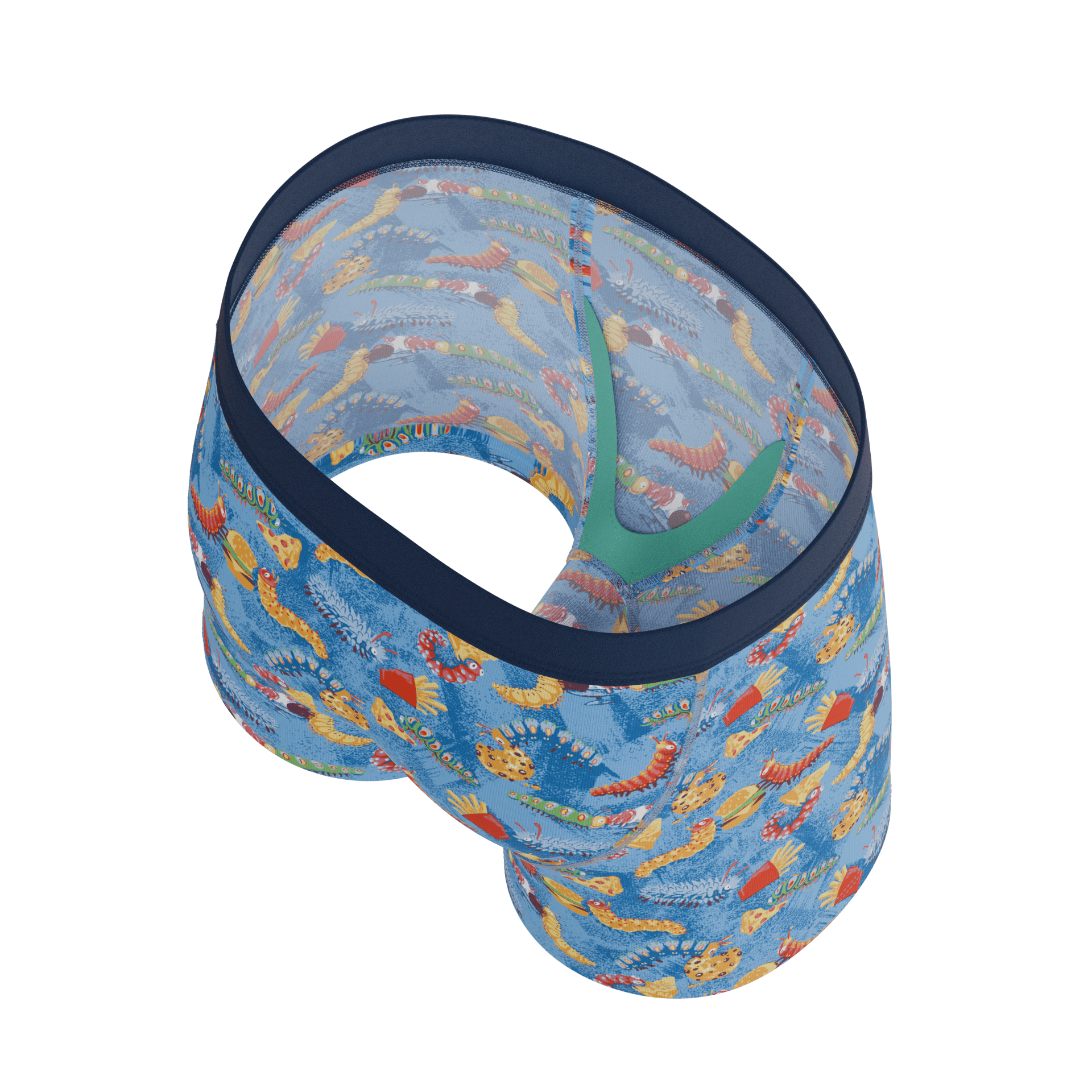 The Little Nibbles | Junk Food Caterpillars Boy's Boxer Briefs - Shinesty - Flyclothing LLC