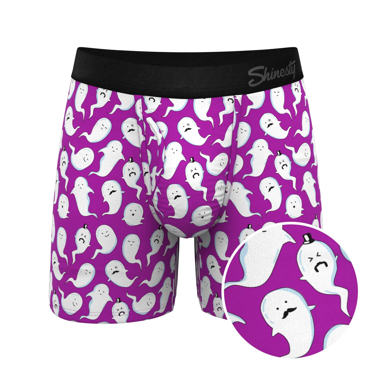 The Little Swimmers | Ghost Print Ball Hammock® Pouch Underwear With Fly - Shinesty - Flyclothing LLC