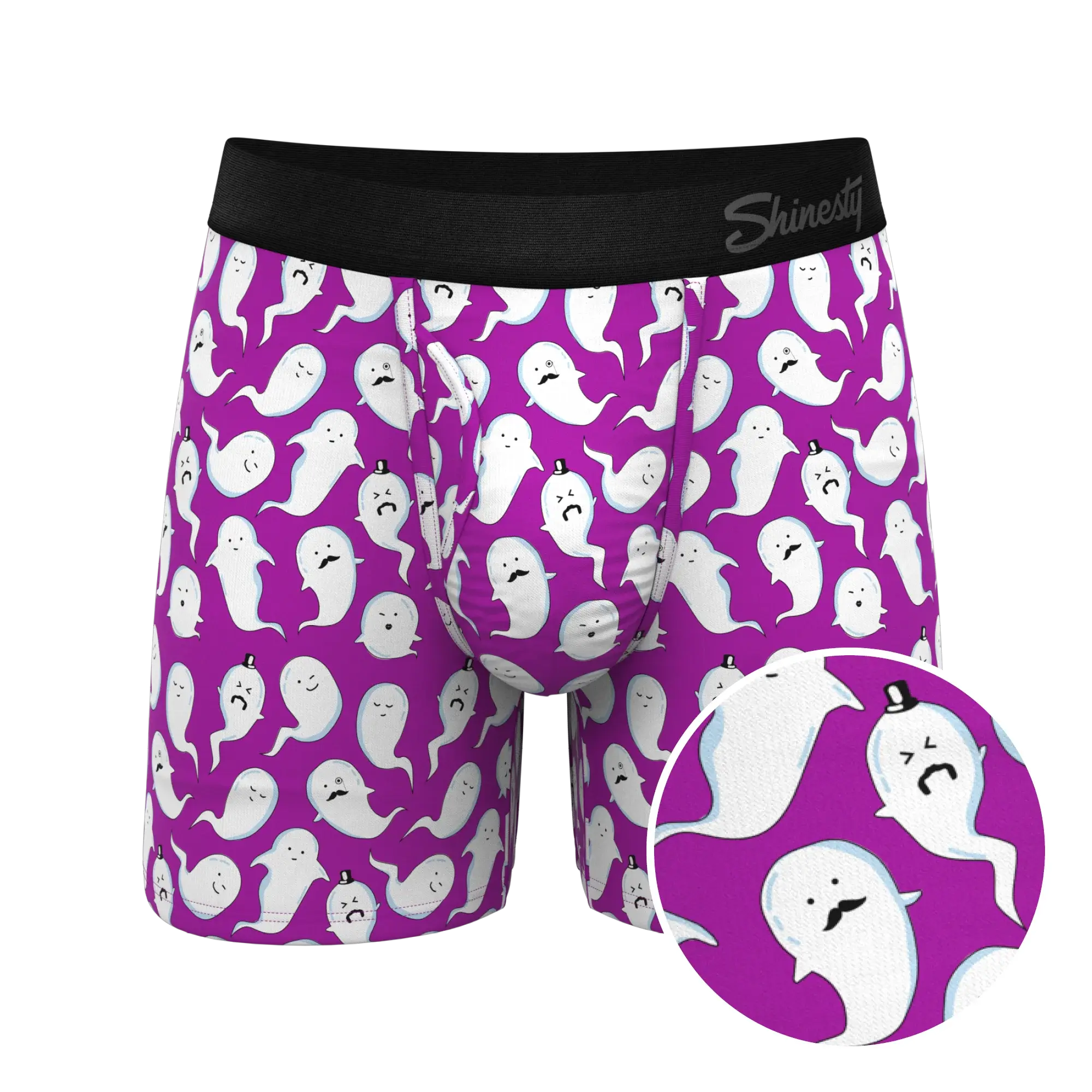 The Little Swimmers | Ghost Print Ball Hammock® Pouch Underwear With Fly - Shinesty - Flyclothing LLC