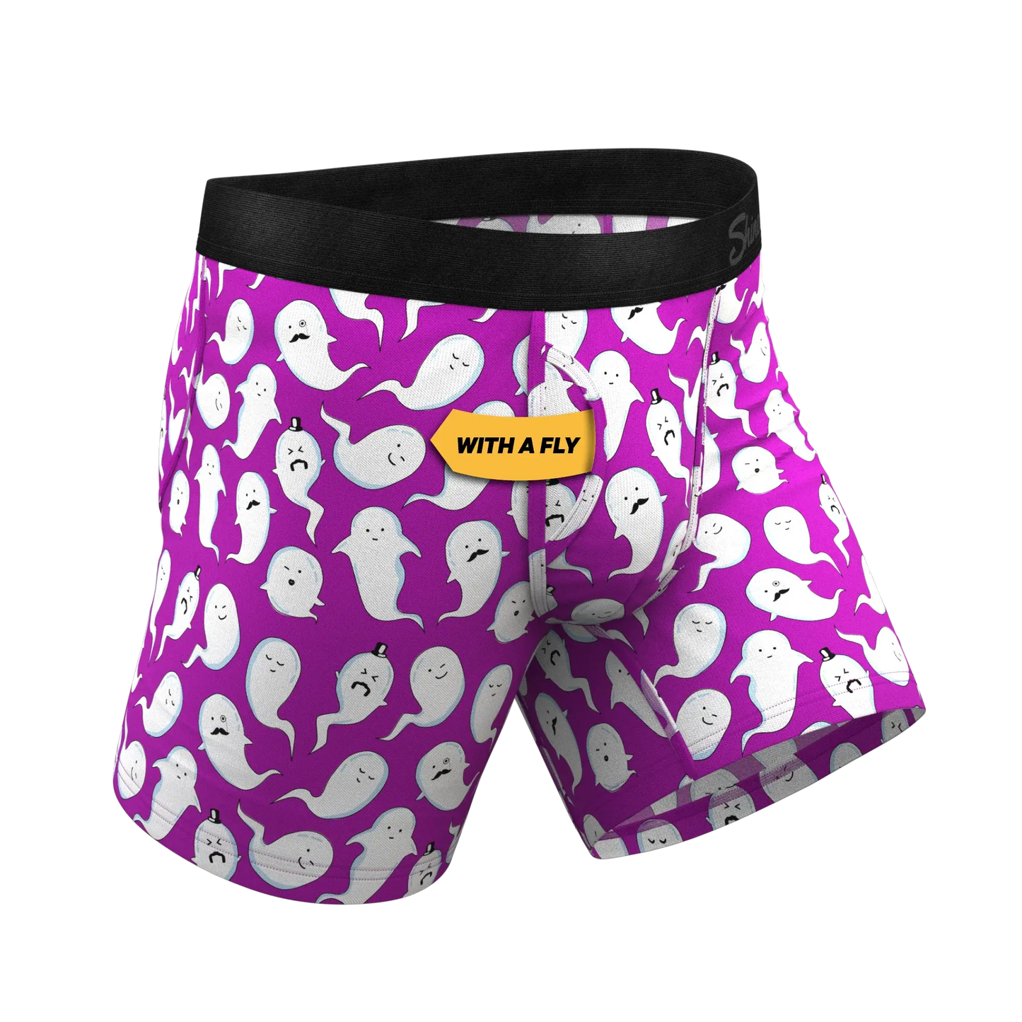 The Little Swimmers | Ghost Print Ball Hammock® Pouch Underwear With Fly - Shinesty - Flyclothing LLC