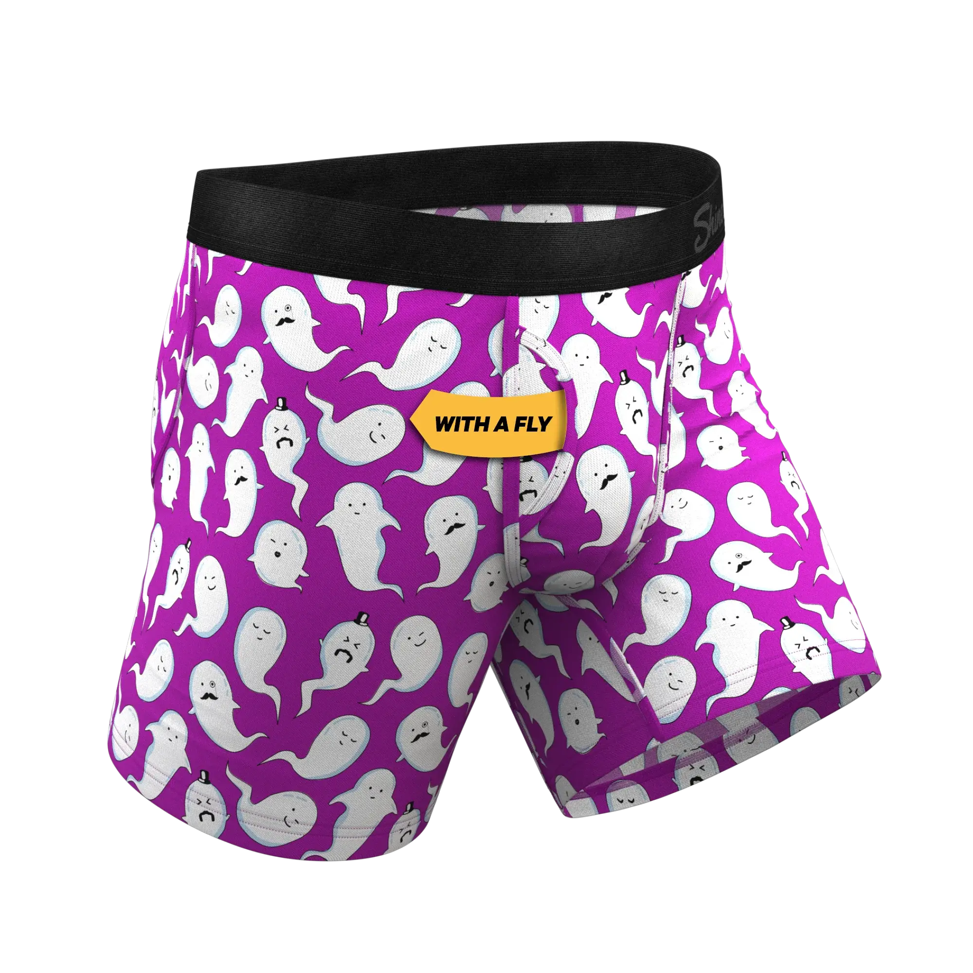The Little Swimmers | Ghost Print Ball Hammock® Pouch Underwear With Fly - Shinesty - Flyclothing LLC
