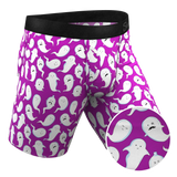 The Little Swimmers | Ghost Print Long Leg Ball Hammock® Pouch Underwear With Fly - Shinesty - Flyclothing LLC