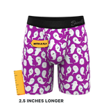 The Little Swimmers | Ghost Print Long Leg Ball Hammock® Pouch Underwear With Fly - Shinesty - Flyclothing LLC