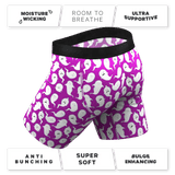 The Little Swimmers | Ghost Print Long Leg Ball Hammock® Pouch Underwear With Fly - Shinesty - Flyclothing LLC