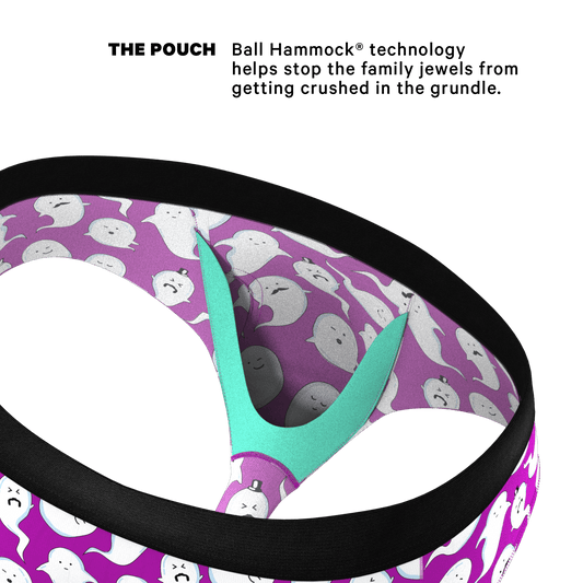 The Little Swimmers | Ghost Print Ball Hammock® Pouch Underwear Briefs - Shinesty