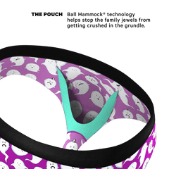 The Little Swimmers | Ghost Print Ball Hammock® Pouch Underwear Briefs - Shinesty