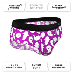 The Little Swimmers | Ghost Print Ball Hammock® Pouch Underwear Briefs - Shinesty