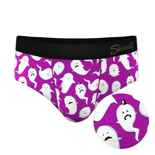 The Little Swimmers | Ghost Print Ball Hammock® Pouch Underwear Briefs - Shinesty