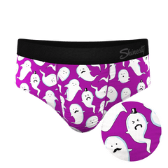 The Little Swimmers | Ghost Print Ball Hammock® Pouch Underwear Briefs - Shinesty