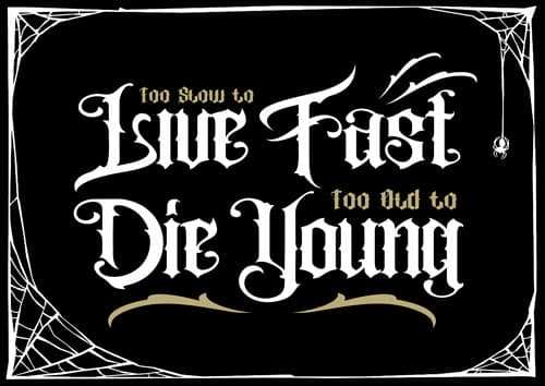 Black Market Art Company Live Fast Die You Print - Black Market Art Company - Flyclothing LLC