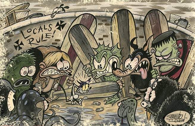 Black Market Art Company Locals Rule Print - Black Market Art Company - Flyclothing LLC