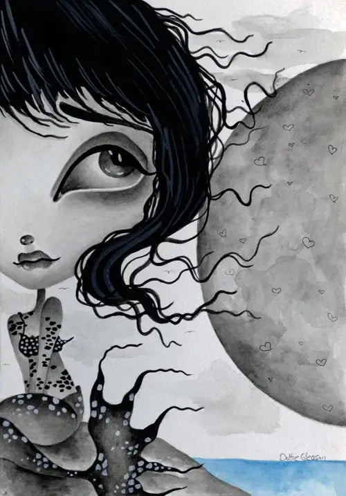 Black Market Art Company Lola Moonlight Print - Black Market Art Company - Flyclothing LLC