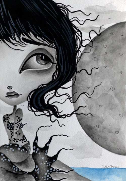 Black Market Art Company Lola Moonlight Print - Black Market Art Company - Flyclothing LLC