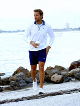Long Beach Quarter Zip Ultra Soft Lightweight - White Water Life - Flyclothing LLC