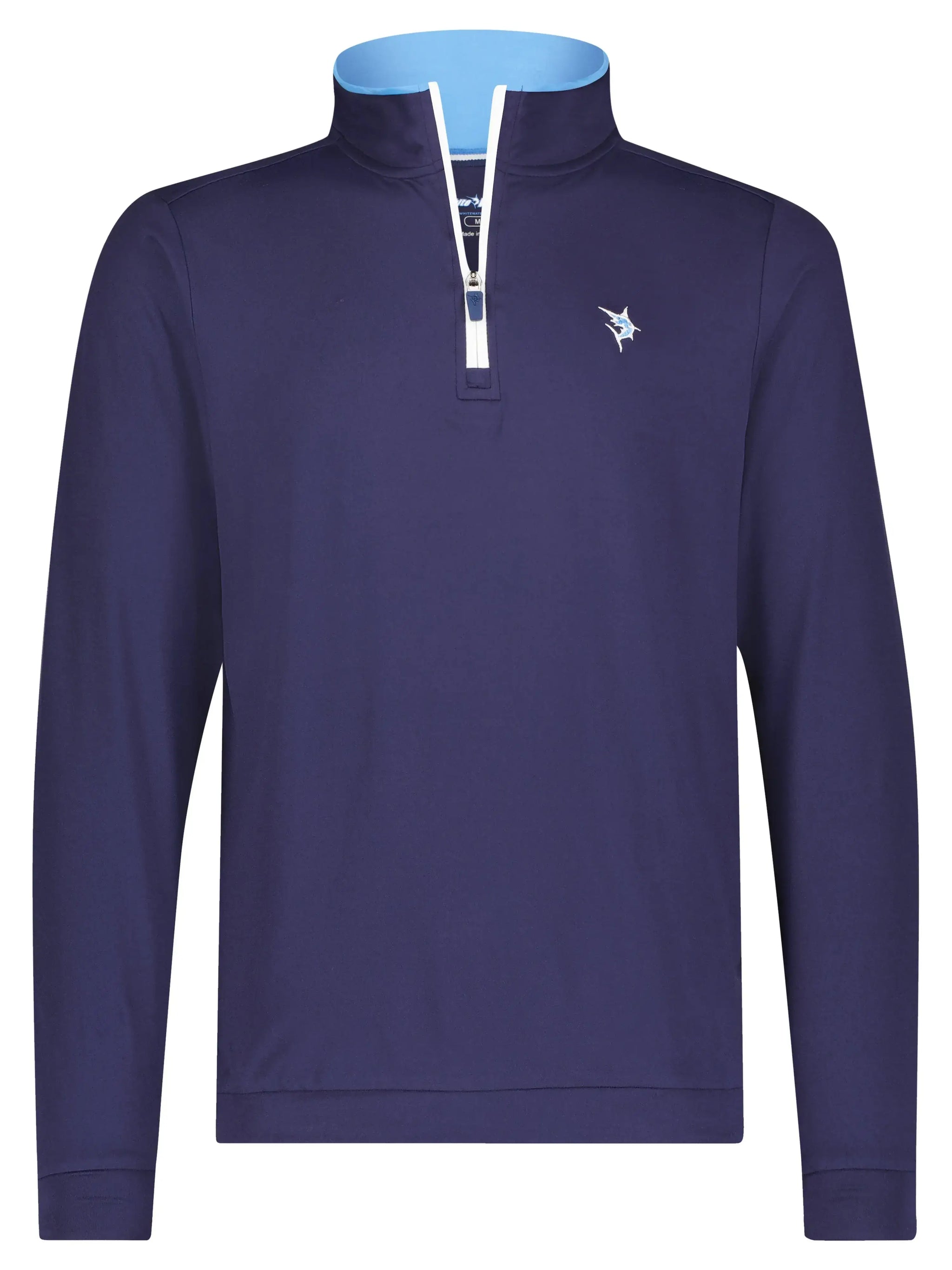 Long Beach Quarter Zip Ultra Soft Lightweight - White Water Life - Flyclothing LLC