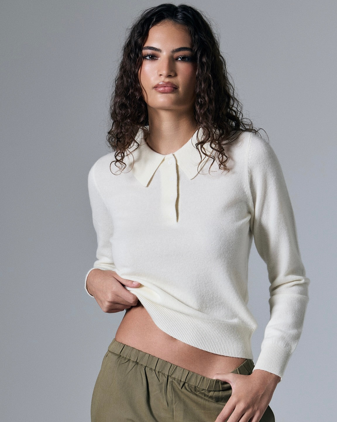 Tove Cashmere Polo - Artless Forever - Flyclothing LLC